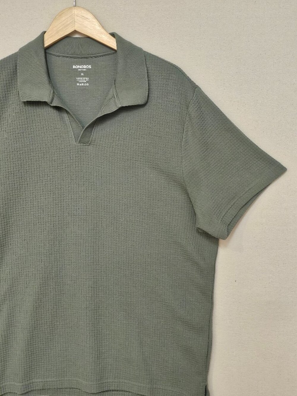 Bonobos Johnny Collar Waffle Polo XL
